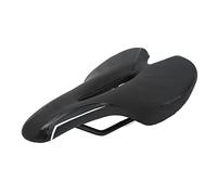 Housse de Selle de vélo, Coussin de Selle Creux pour vélo de Montagne très élastique, Coussin de Selle de vélo Respirant avec Mousse à mémoire de Forme et Latex pour vélos de Route (911-2 Noir et
