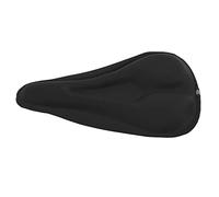 Housse de Selle de vélo en Silicone épais et Doux, antidérapante, Respirante, Housse de Coussin de siège de vélo avec réflecteur de Nuit pour Une Conduite Confortable, Noir 29 x