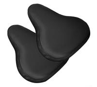 Housse de selle de vélo imperméable antidérapante double couche pour VTT vélo de route - Protection résistante aux intempéries Noir 24 x 27 cm (600D)