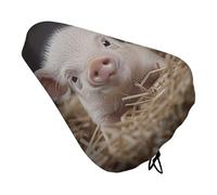 Housse de selle de vélo rembourrée en paille et porcelet avec cordon de serrage, douce, confortable, imperméable, large housse de protection pour homme et femme, pour les exercices de VTT et de route