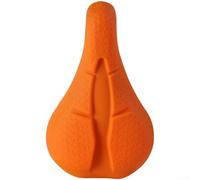 Housse de selle en silicone super douce, résistante à l'eau et absorbant les chocs pour vélos de route, de montagne et de banlieue - Design ventilé antidérapant (orange)
