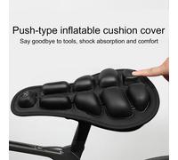 Housse De Selle Gonflable Pour Vélo De Montagne, Antidérapante, Absorbe Les Chocs