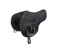 LeMieux ProKit Housse de Selle de Dressage en Noir avec siège antidérapant en Silicone - Extérieur en Polyester imperméable - Doublure en Polaire - Dressage - Noir
