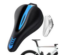 Housse de Selle Vélo | avec Protection Pluie Coussin Siège Bicyclette,Coussin Silicone Respirant Anti-Choc pour Exercice Biking Cruiser Adultes Femmes Hommes | pour Hommes Femmes Adultes VTC Ville