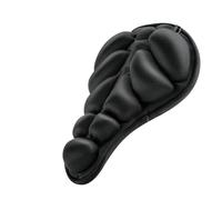 Housse de Selle vélo Gonflable 3D réglable avec airbag, Coussin imperméable, Accessoires for VTT et Route(Black 22cm)