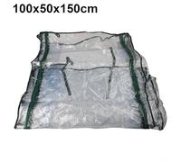 Housse de serre en aluminium avec porte roulante pour améliorer le climat des plantes (100 x 50 x 150 cm)