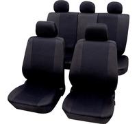 Housse de siège 11 pièces Petex 26174804 polyester noir siège conducteur, siège