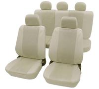 Housse de siège 11 pièces Petex 26174809 polyester beige siège conducteur, siège passager, siège arrière