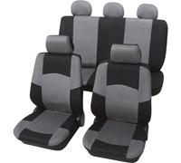 Housse de siège 17 pièces Petex 24274918 polyester noir, gris siège conducteur,