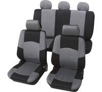 Housse de siège 17 pièces Petex 24274918 polyester noir, gris siège conducteur,
