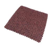 Housse de Siège Auto 45x45cm en Perles de Bois Rouge Respirante | Coussin Rafraîchissant pour Voiture, Installation Facile, Effet Massant, Adapté à L’Bureau