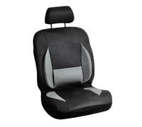 Housse de siège auto avant gris et noir EURO VANADIUM - protection renforcée avec maintien latéral et soutien lombaire