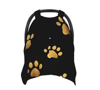 Housse de siège auto douce pour bébé garçon Motif patte de chien Doré
