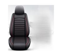 Housse de siège auto en cuir synthétique, compatible pour 98% des modèles de voiture BMW/Mercedes/Audi/Toyota/Honda/Ford/Mazda/Nissan/VW/Hyundai. Accessoires intérieurs.(Black Red 5 Seat)