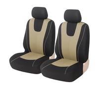 Housse De Siège Auto En Polyester Avec Coussin De Protection Pour Skoda Pour Yeti Pour Combi Pour Karoq Pour Kodiaq Housses de siège voiture(4Pcs-Beige)