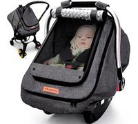 Housse de siège auto imperméable pour bébé, housse de siège auto pour bébés par temps froid, housse de siège auto pour garçons et filles, garde les bébés au chaud, gris foncé