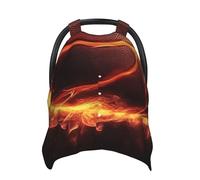 Housse de siège auto pour bébé Basketball in Fire - Couverture d'allaitement douce pour bébé - Housse de siège auto pour filles et garçons