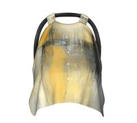 Housse de siège auto pour bébé Jaune Beige Blanc Gris Art Doux Couverture d'allaitement pour bébé Housse de siège auto pour filles et garçons
