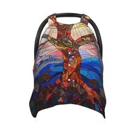 Housse de siège auto pour bébé motif arbre de vie coloré - Housse de siège auto pour bébé - Housse de siège auto pour filles et garçons