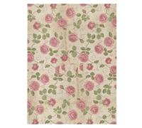 Housse de siège auto pour bébé Motif floral vintage Rose | Housse de siège auto pour nouveaux parents, tissu tissé respirant, design multi-usages, pour les visites chez le médecin