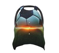 Housse de siège auto pour bébé motif football - Couverture d'allaitement douce pour bébé - Housse de siège auto pour filles et garçons