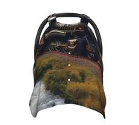 Housse de siège auto pour bébé motif locomotive à vapeur paysage - Housse d'allaitement douce pour bébé - Pour filles et garçons