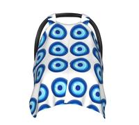 Housse de siège auto pour bébé - Motif mauvais œil - Housse d'allaitement douce pour bébé - Pour filles et garçons