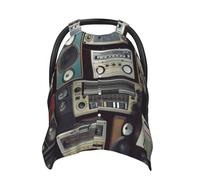 Housse de siège auto pour bébé pour maman, housse d'allaitement douce et respirante multi-usage pour poussette, cadeau de fête prénatale, mur vintage de radio Boombox