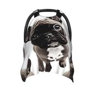 Housse de siège auto pour bébé pour maman, housse d'allaitement douce et respirante multi-usage pour poussette, cadeau de fête prénatale, bouledogue français 2