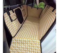 Housse de Siège Auto pour Chien pour Renault Master Bus 2014-2024 - Protection Imperméable, Hamac Anti-Rayures, Extenseur de Siège Ajustable, Accessoires de Voyage pour Animaux,Yellow