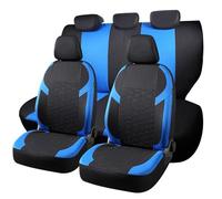 Housse de siège Auto Universelle pour Honda E Accord CR-V Civic HR-V Insight Jazz,Housse de siège Avant en Tissu Respirant et Housse de siège arrière à Banquette divisée.(Bleu)