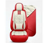 Housse De Siège Avant En Cuir Pour Ford Pour Mondeo MK4 Pour Kuga Pour Ranger Pour Taurus Protection Siege Voiture(Beige Red Front)