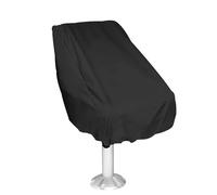 Housse de siège bateau, 2 pièces, étanche à la pluie, housse protection for chaise d'extérieur, pliable, résistante poussière(Black)