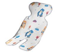 Housse de siège Cool pour doublure de poussette, coussin refroidisseur pour siège de poussette | Coussin de doublure de siège pour poussettes - Tapis de poussette en soie glacée Design Double