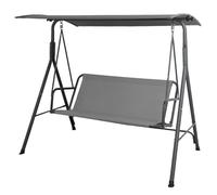 Housse De Siège De Balancelle en Tissu Oxford 600D Imperméable,Toile De Rechange pour Assise Rechange pour Sièges Balançoire Hollywoodienne l'extérieur 2 3 Places,Gris,39×18×19in