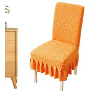 Housse de siège de chaise - Polaire épaisse douce, coupe élastique extensible, protection de salle à manger lavable, housse de protection pour banc, bouclier d'ameublement multicolore, couche