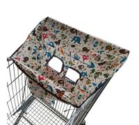 Housse de siège de chariot de courses pour - Housse de siège en polyester pour garçons et filles | Motif mignon imprimé - Housse de protection contre la poussière - Facile à enfiler pour