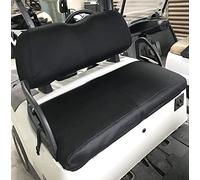 Housse de siège de chariot de golf | Housse de siège en maille polyester | Housse de siège respirante pour club de voiture DS/Precedent EZGO TXT/RXV et Yamaha - Noir (housse de siège et de dossier)