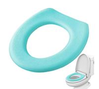 Housse de siège de salle de bain - Facile à nettoyer - Housse de siège de toilette épaisse pour la chaleur - Coussin de couvercle de couvercle de machine à laver avec crochet et boucle - Accessoire de