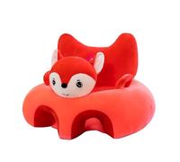 Housse de Siège de Sol en Peluche pour Bébé - Pour Apprendre à S'asseoir - Pour Nourrissons et Tout-petits (Renard)