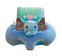 Housse de Siège de Sol en Peluche pour Bébé - Pour Apprendre à S'asseoir - Pour Nourrissons et Tout-petits (Sans Rembourrage)