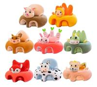 Housse De Siège De Support De Canapé Pour Bébé, Animal De Dessin Animé En Peluche Apprendre À S'asseoir Chaise Confortable Pour Tout-Petit Nid Bouffant Lavable Berceau Pas De Remplissage