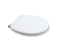 HOUSSE DE SIÈGE DE TOILETTE BLANCHE UNIVERSELLE AVEC ANTIBACTÉRIEN