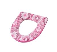 Housse de siège de Toilette Chaude avec Coussinet supérieur for Couvercle, Chauffe-Salle de Bain, Fermeture éclair Douce, Lavable pour la Plupart des abattants de Toilettes