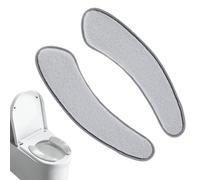 Housse de siège de toilette chaude, lavable et réutilisable, tapis adhésif | Abattant de WC doux avec double rabat et séparation, pour enfants adultes, hiver, froid, salle de bains
