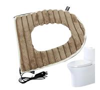 Housse de siège de toilette chauffante, coussin chauffant lavable, alimenté par USB, housse de siège de toilette chauffante confortable, température réglable