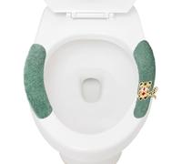 Housse de siège de toilette - Coussin de rehaussement rembourré lavable et réutilisable - Coussin surélevé autocollant pour abattant de WC de la plupart des tailles