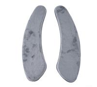 Housse de siège de toilette douce et lavable avec mousse à mémoire de forme, coussin chaud en flanelle pour bols ronds et carrés, tapis de salle de bain réutilisable en gris