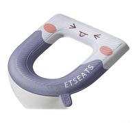 Housse de siège de toilette en EVA souple conçue pour s'adapter aux courbes de siège de toilette standard tout en conservant l'intégrité au fil du temps (A)