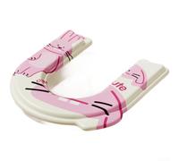 Housse de siège de toilette imperméable en EVA style autocollant conçue pour les toilettes standard en forme de O en forme de V et en forme de U avec imprimés d'animaux (lapin)